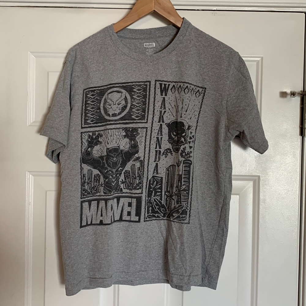 Marvel Black Panther gray tshirt